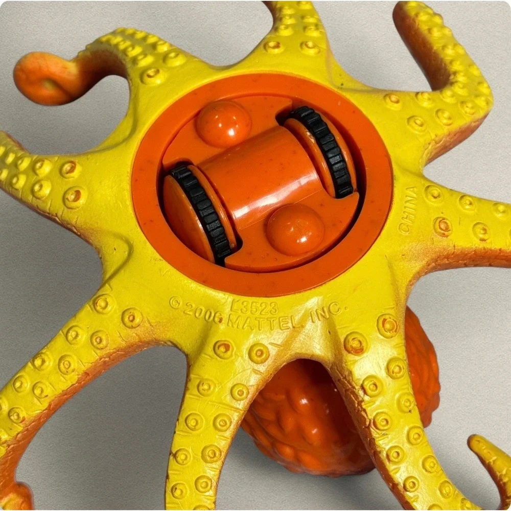 Mattel‎ Imaginext Sea Monsters Orange Octopus 2006 Spinning Toy Seablade Figure